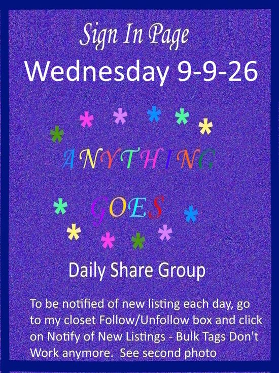 None Other - Wednesday 9-9-26 Anything Goes Share Group - Part One Sign In Page